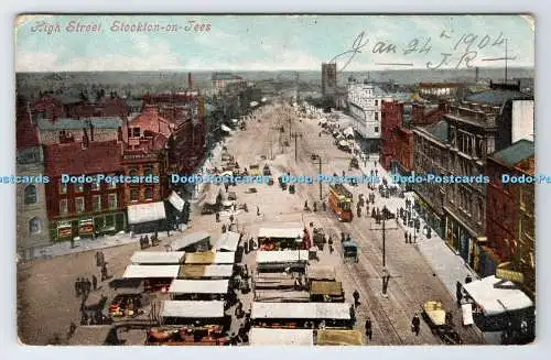 R778613 Stockton on Tees High Street 1904