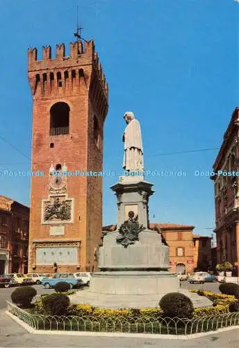 D192057 Recanati Torre de Borgo e Monumento al Poeta Casa del Tabaccaio Kodak Ek
