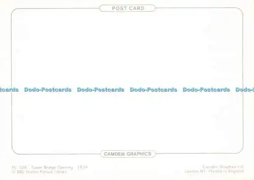 D197390 PC 326 Tower Bridge Eröffnung 1934 BBC Hulton Picture Library Camden Graph