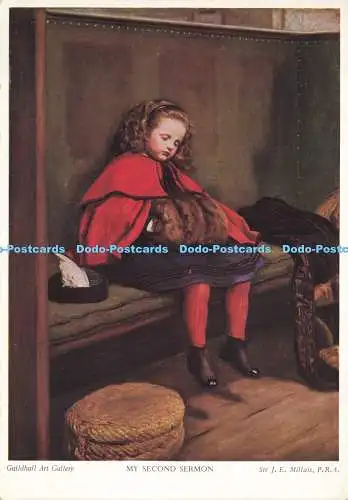 D192892 Guildhall Art Gallery My Second Sermor Sir J E Millais P R A