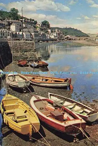 D198204 Cornwall East Looe Diese Szene aus der Mündung zeigt das 19. Jahrhundert B