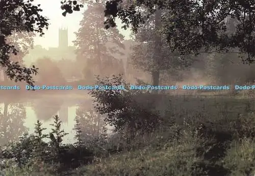 D199849 Ludlow St Lawrence Church from the River Teme Historic Ludlow G and A Pu