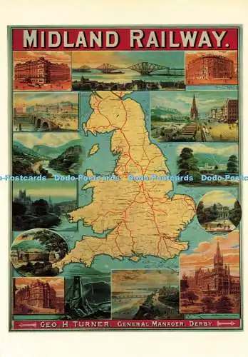 D193542 Poster herausgegeben von Midland Railway in den 1890er Jahren National Railway Museum Yo