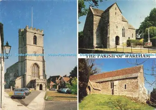 D195627 Die Pfarrei Wareham Die Pfarrkirche St Mary neben dem alten Pr