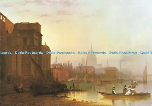 D195668 Blick auf London von der Blackfriars Bridge Medici Society James Baker Pyne