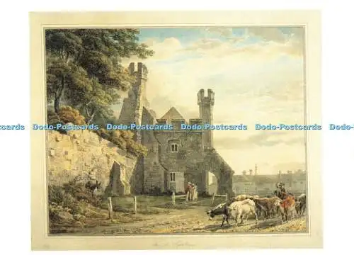 D195725 Das Torhaus der Battle Abbey von der Seite betrachtet von 1801 Royal Academy