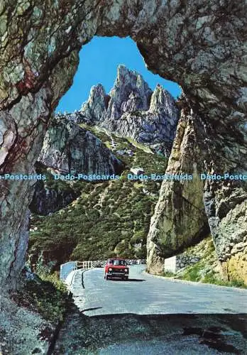 D193825 Dolomiti Galleria al Passo Falzarego verso il Sasso di Stria Edizione Gi