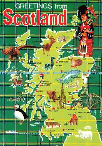 D198729 Grüße aus Schottland Karte John Hinde
