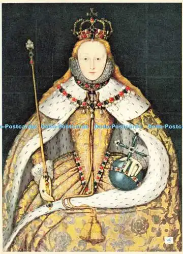 D196058 Warwick Castle Queen Elizabeth I Walter Scott Colour Series Guillim Stre