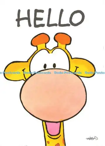 D194277 Giraffe Hello Illustration VIS LV 2289a Leendert Jan Vis 2009