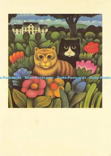 D194486 PC 11 In Garden Martin Leman Comic and Curious Cats Camden Graphics 1979
