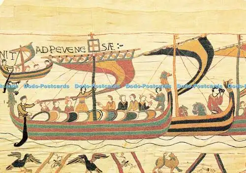 D201460 Tapisserie de Bayeux Das Herzogsschiff landet in Pevensey Collection Ville