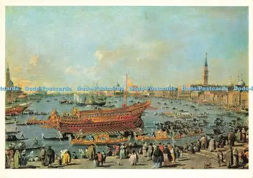 D201891 Musee Du Louvre Der Aufbruch der Bucentaure Francesco Guardi Braun