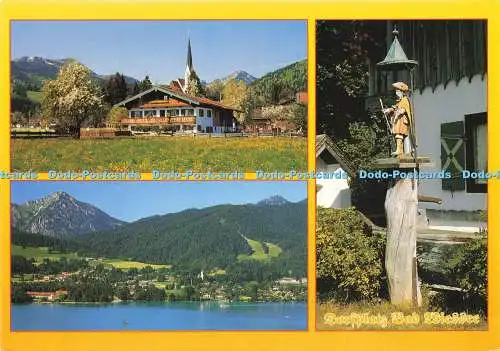 D203354 Dorfplatz Bad Wiessee Gassmanhof Blick von Tegernsee auf Abwinkl und Alt