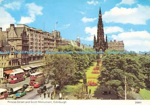 D203471 Edinburgh Princes Street and Scott Monument Whiteholme Hail Caledonia Pr