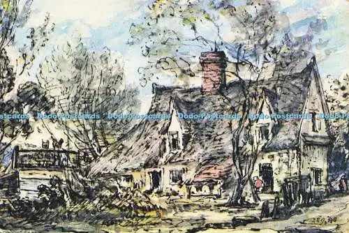 D204085 Flatford The Thatched Cottage um 1525 Victoria and Albert Museum T R