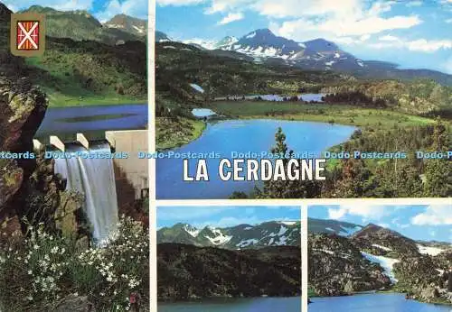 D204272 La Cerdagne Lac et Barrage de Passet a Porte Puymorens Massif du Carlitt