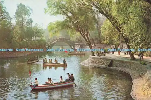 D204310 Blick auf Fluss und Brücke