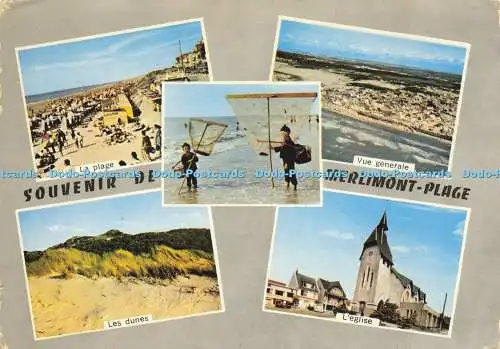 D204401 Souvenir de Merlimont Plage La Plage Vue Generale Les Dunes Artaud Frere