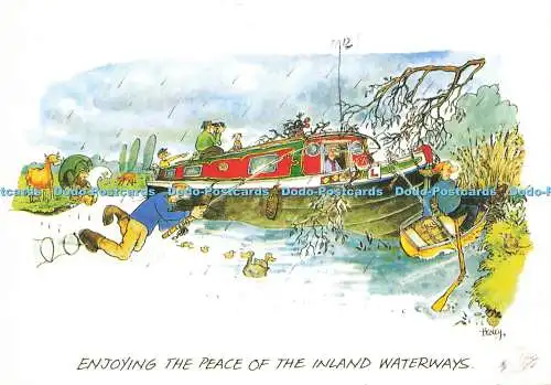 D204405 Die Ruhe der Binnenwasserstraßen genießen John Hinde Besley 2010