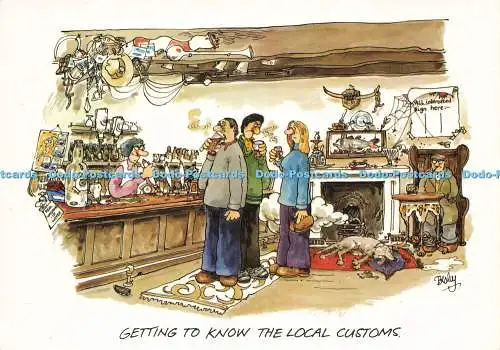 D204413 Kennenlernen der lokalen Bräuche John Hinde J Arthur Dixon Rupert Belse