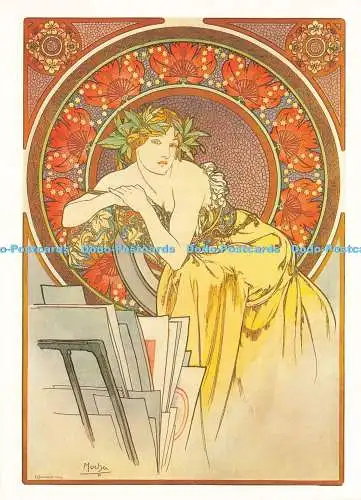 D214627 Mädchen mit Staffelei 1898 Alphonse Mucha Magna Bücher