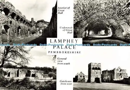 D196802 Lamphey Palace Pembrokeshire Gesamtansicht vom South Gatehouse von Westen