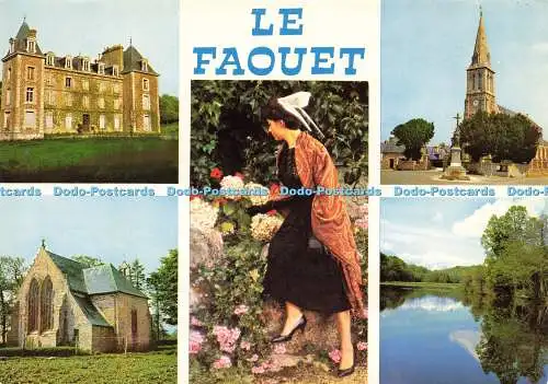 D201169 Le Faouet Le Chateau de Kervasdoue la Chapelle Kergrist l Eglise l Etang