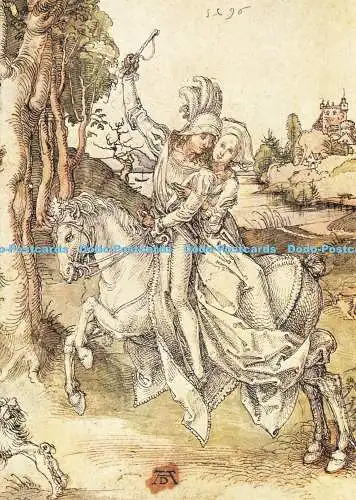 D214667 Junges Paar zu Pferd Albrecht Dürer Magna Bücher 1496