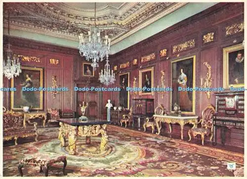 D209087 Warwick Castle The Cedar Drawing Room Walter Scott Farbserie