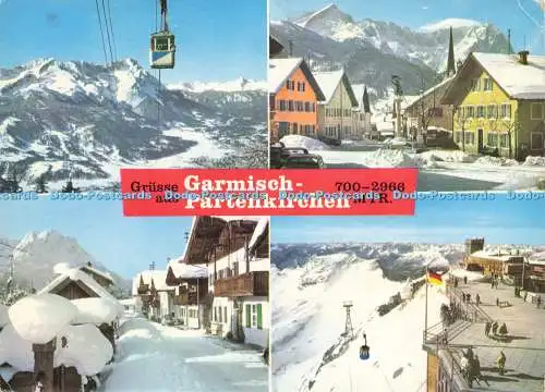 D204597 Grusse aus Garmisch Partenkirchen Zugspitze Hans Huber Multi View