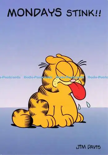 D214821 Mondays Think Garfield Hallmark Karten Nr. 8 Jim Davis
