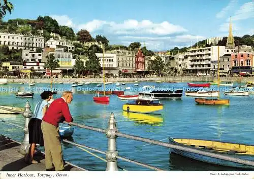 D209131 Devon Torquay Inner Harbour John Hinde E Ludwig 1969
