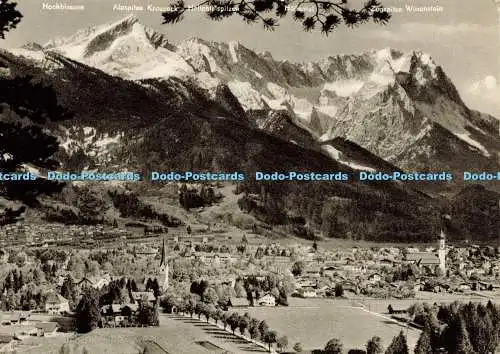 D209156 Garmisch Partenkirchen gegen Zugspitze Hans Huber