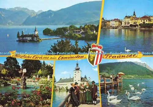 D211626 Herzliche Grusse aus Gmunden Traunsee Schloss Ort David Grundler Cosy Mu