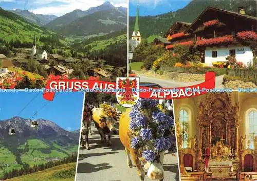 D211627 Gruss aus Alpbach Schönes Dorf Osterreichs K T V Multi View