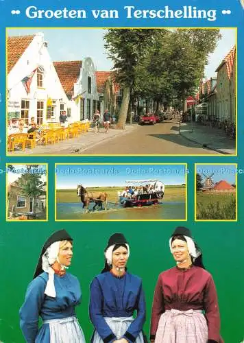 D205212 Groeten van Terschelling Meulen Sneek Multi View