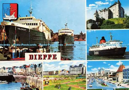 D215696 Dieppe Le Valencay et le Villandry dans l avant Port Le Chateau Estel Pr
