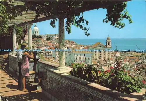 D205808 Lissabon Portugal Heilige Luzia Wachtturm Alfama Comer 1974