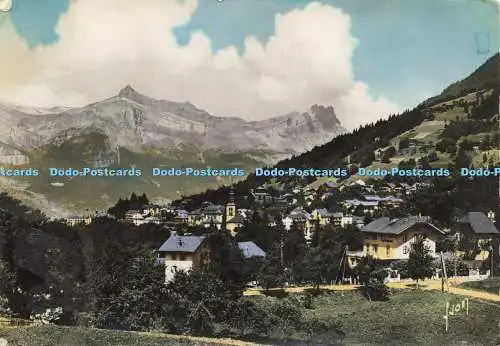 D210347 St Gervais les Bains Vue Generale et Point du Plate Rocher des Fiz Yvon