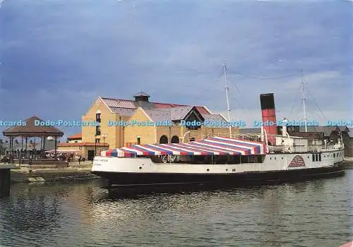 D205848 Grimsby Alexandra Dock ehemaliger Humber Raddampfer The PS Lincoln Castl