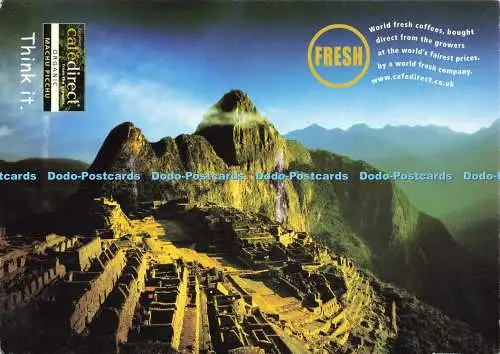 D210420 Machu Picchu 1 von 7 Cafedirect Kaffees verfügbar 2012