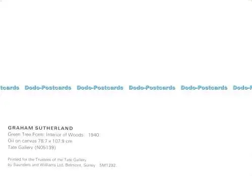 D205908 Tate Gallery Green Tree Form Interieur of Woods Saunders and Williams Gra