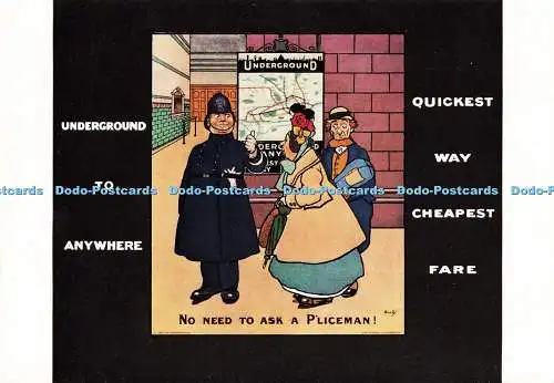 D212981 Underground to Anywhere John Hassell London Transport Poster