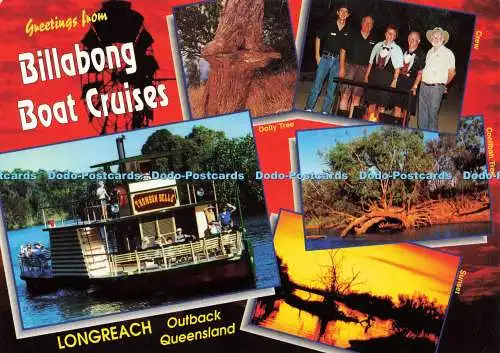 D208336 Grüße von Billabong Boat Cruises Longreach Outback Queensland ICP C