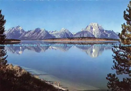 D210785 Wyoming Die Tetonen reflektiert in Jackson Lake Ray Atkeson Grand Teton Lod