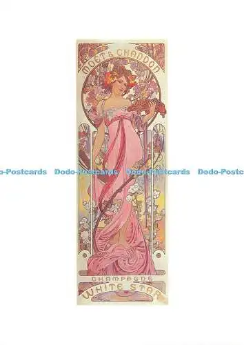 D213304 Poster für Champagne White Star The Art Group Alphonse Mucha