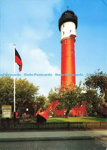 D213736 Nordseeheilbad Wangerooge Alter Leuchtturm Rubin Otto Schulze