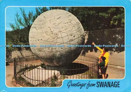 D216592 Grüße von Swanage The Great Globe J Salmon