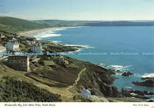 D216732 North Devon Woolacombe Bay From Morte Point John Hinde M H Black 1991